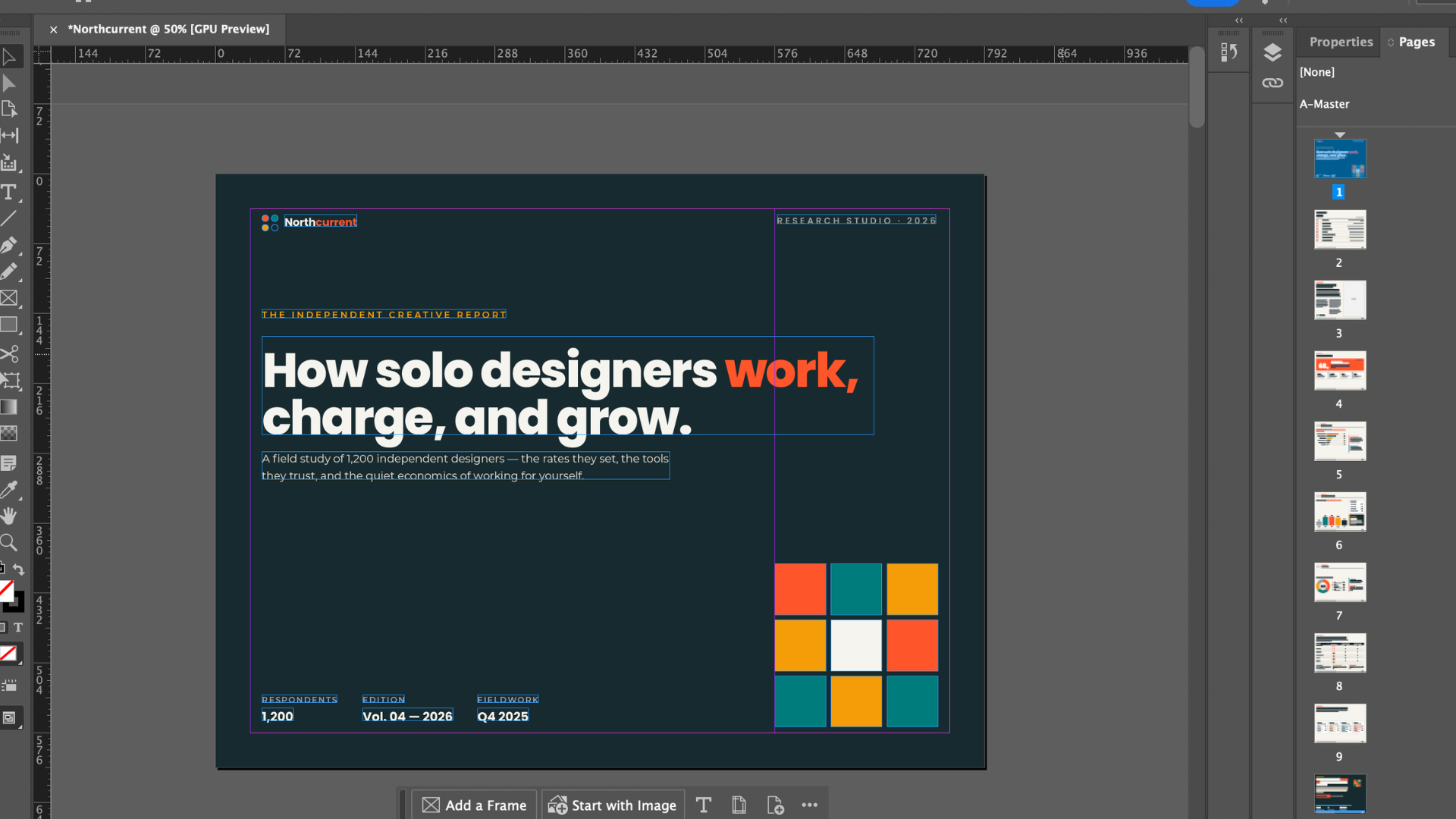 Open and fully editable in InDesign